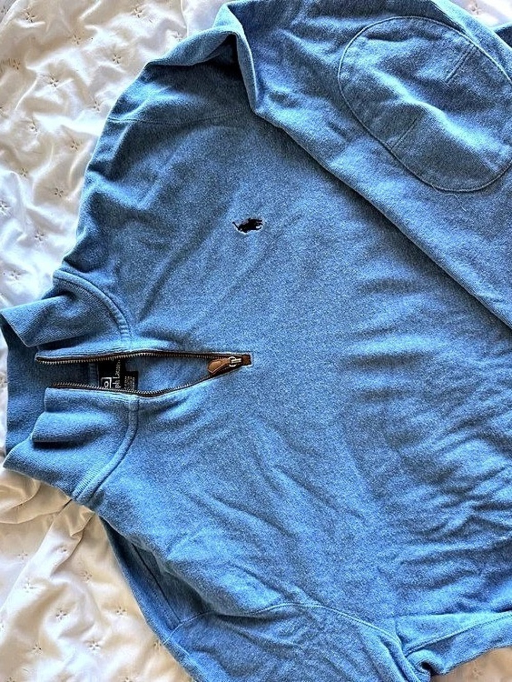 Polo by Ralph Lauren Blue Quarter-Zip Polo